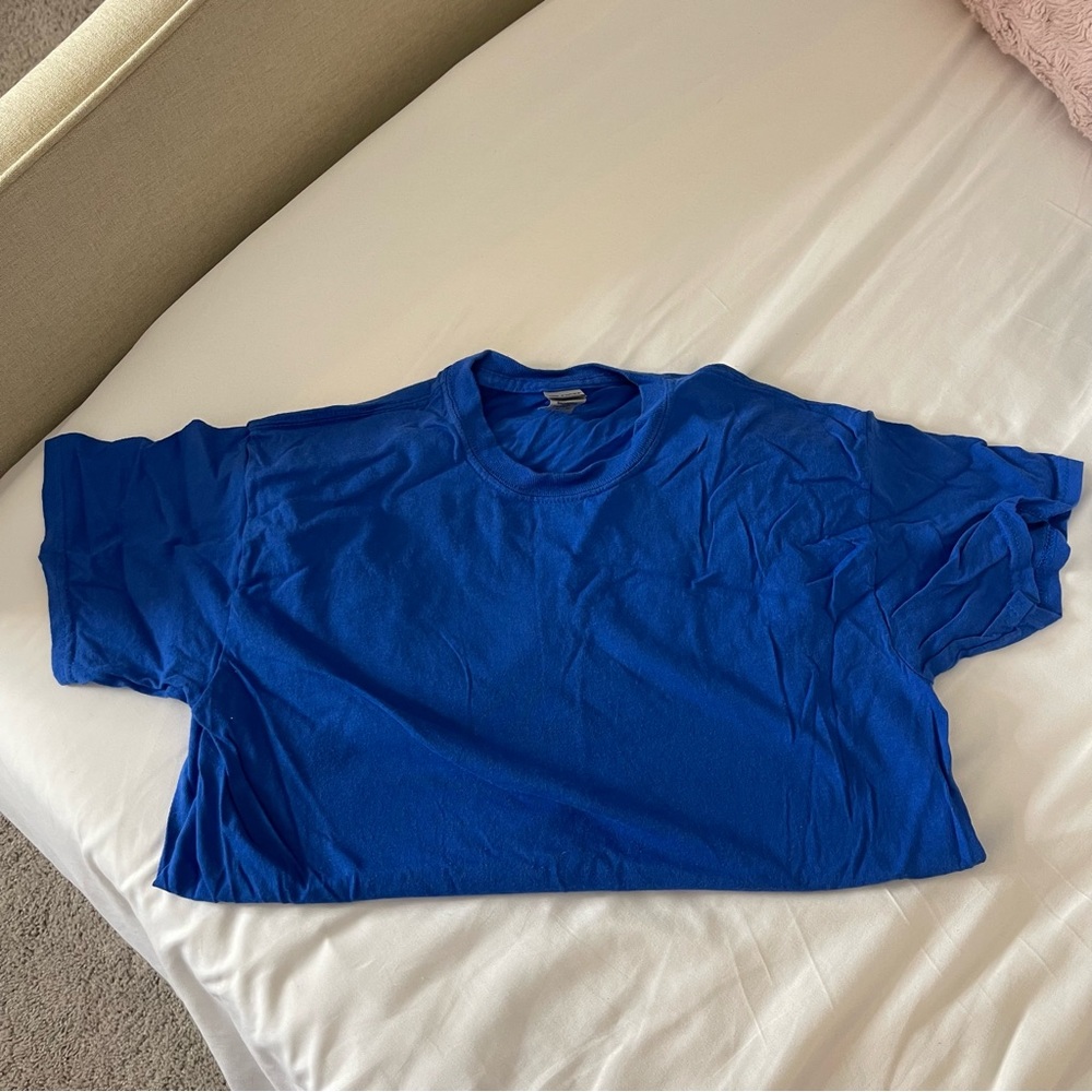 2 Blue Shirts